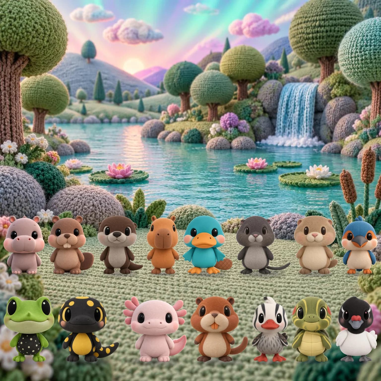 Foto grupal de Amigos del Río · Personajes