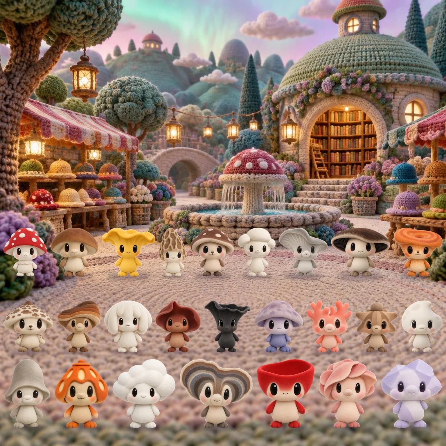 Foto grupal de Amigos Fungi · Personajes
