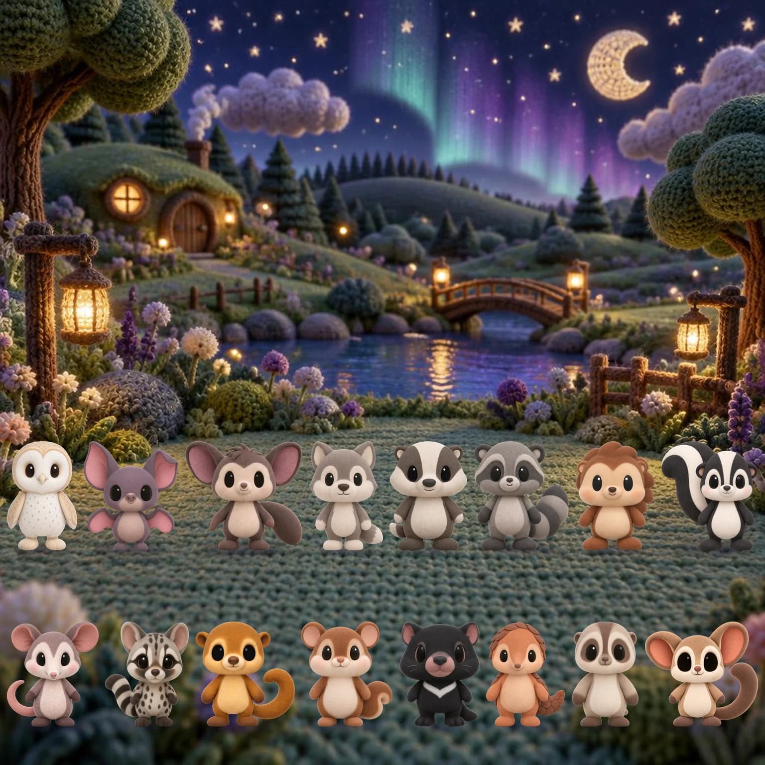 Foto grupal de Amigos Nocturnos · Personajes