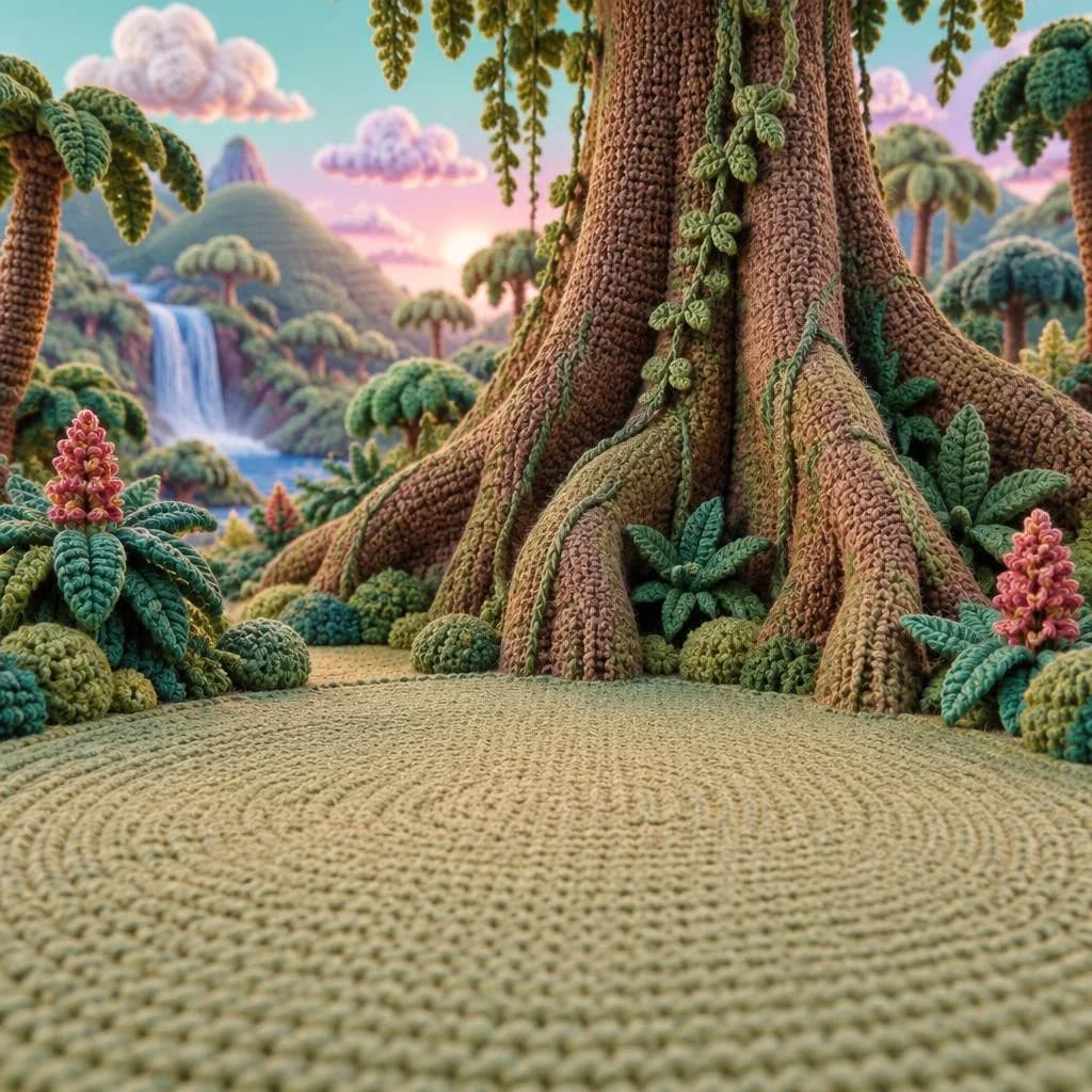 Árbol de los Ecos, tejido a crochet