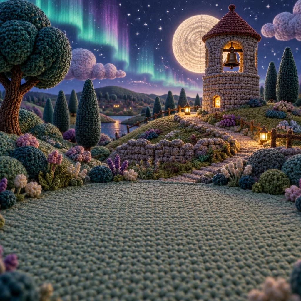 Campanario de la Luna, tejido a crochet