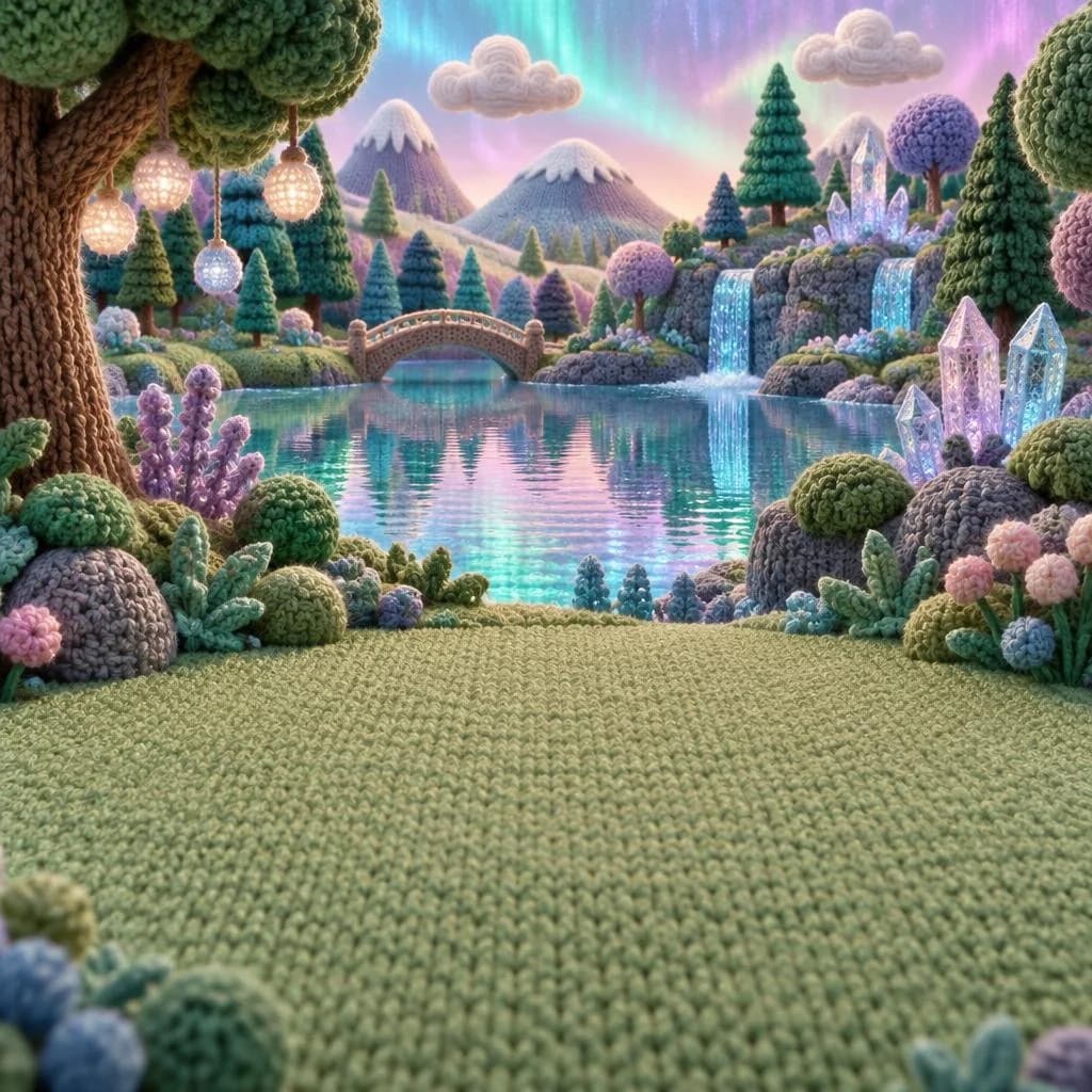 Lago de los Colores, tejido a crochet