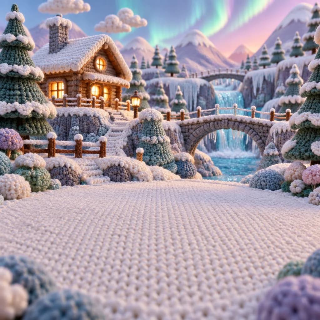 Refugio de la Nieve, tejido a crochet