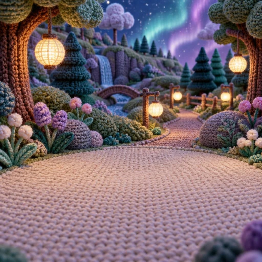 Sendero de las Sombras Suaves, tejido a crochet
