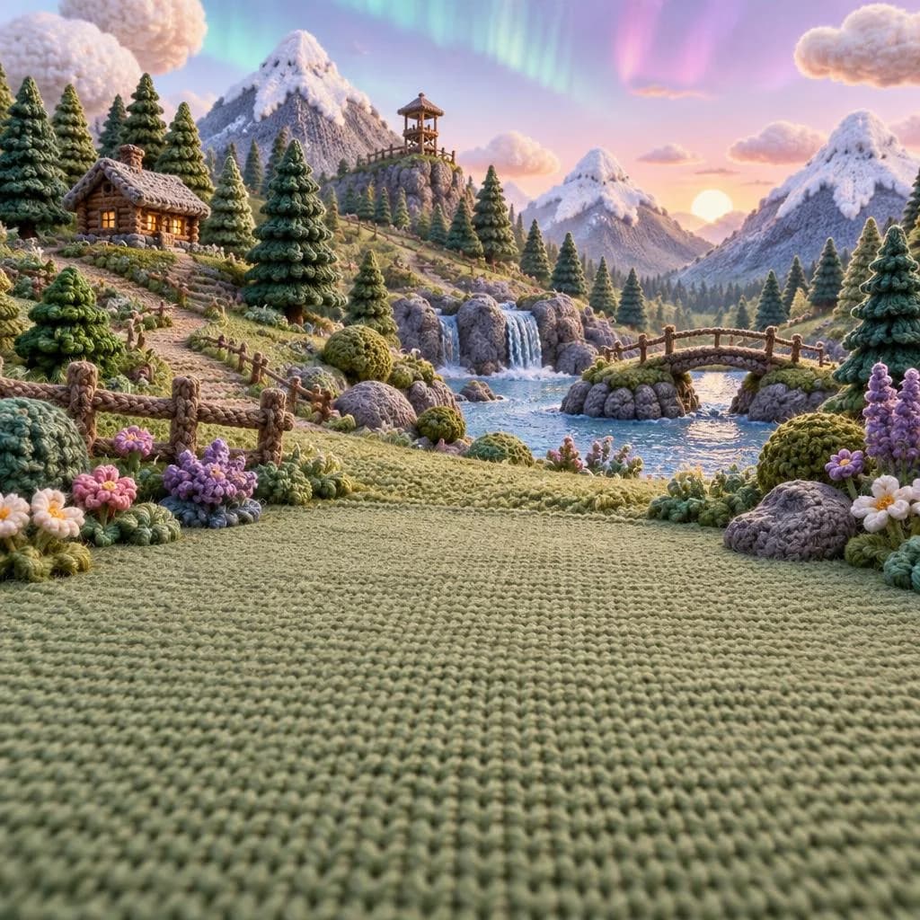 Valle Pequeño, tejido a crochet